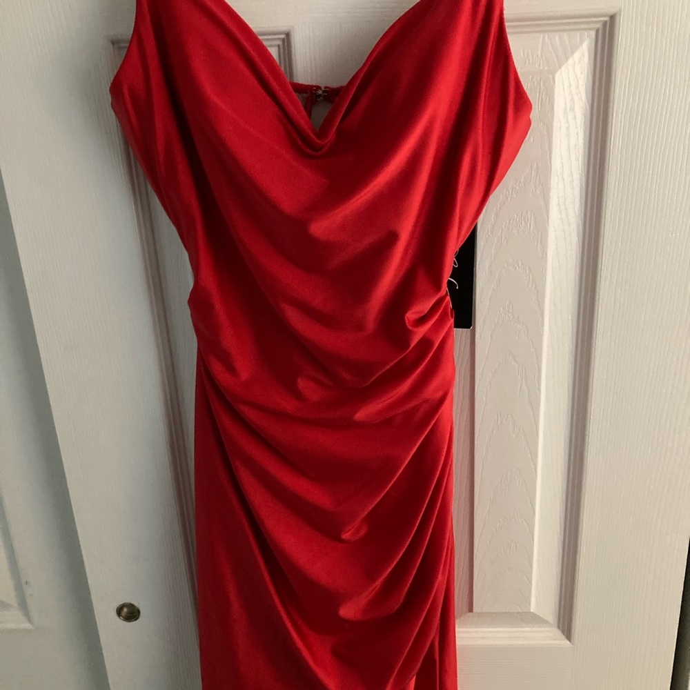Beautiful red silk dress